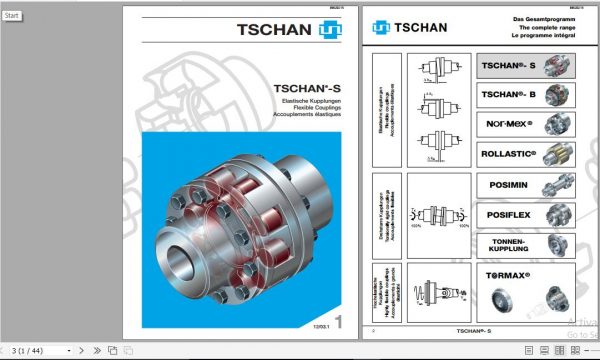 CAT Beamed Stageloader Flexible Coupling Complete Range VC0047 Service Manual BI620215 DE ES EN 1