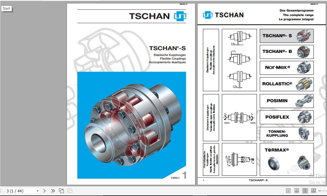 CAT Beamed Stageloader Flexible Coupling Complete Range VC0047 Service Manual BI620215 DE ES EN 1