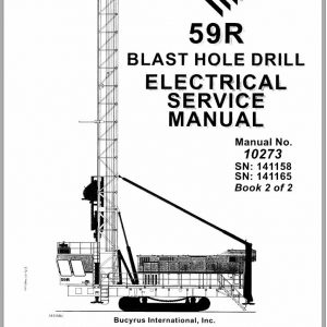 CAT Blast Hole Drill 59R 141158 141165 Electrical Service Manual BI616926 1