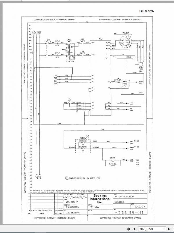CAT Blast Hole Drill 59R 141158 141165 Electrical Service Manual BI616926 2