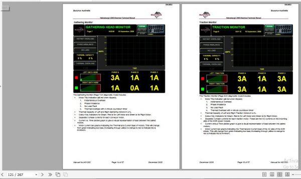 CAT Continous Miner 25M3 Electrical M01282 Helensburgh Coal Technical Manual BI620052 2008 3