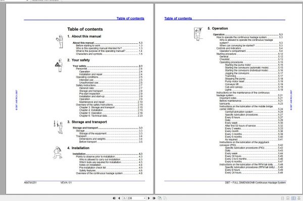 CAT Continuous Haulage FH330 Continuous Haulage 95653R Service Manual BI631316 2