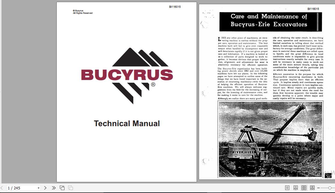 CAT Dragline 480W Instruction Manual BI116015 1