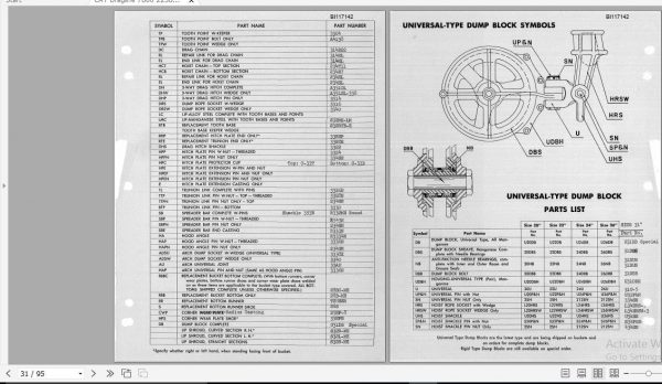 CAT Dragline 7800 22386 Service Manual BI117142 1960 2