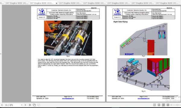 CAT Dragline 8200 141447 141448 Service Manual 3