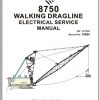 CAT Dragline 8750 141159 JKZ41159 Electrical Service Manual 10685 BI620772 2