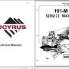 CAT Electric Rope Shovel 191M MP19131 MP19132 Bucyrus Service Manual BI006126 1