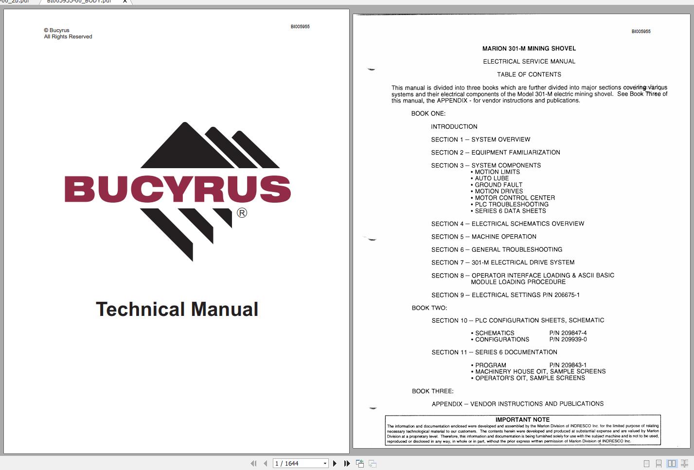 CAT Electric Rope Shovel 301M 23355 301M Section 4 10 83093 Service Manual BI005955 1