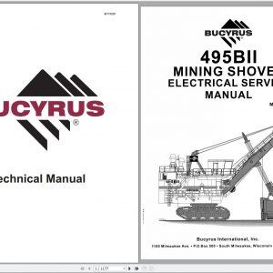 CAT Electric Rope Shovel 495BII 141113 Service Manual 10173 BI115229 2002 1