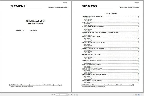 CAT Electric Rope Shovel 7182 182M AC 141430 141431 10957 Service Manual 1