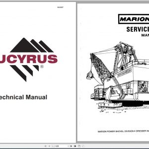 CAT Electric Rope Shovel 7250 Walking Dragline Marion Dresser Service Manual 2087 BI005957 1