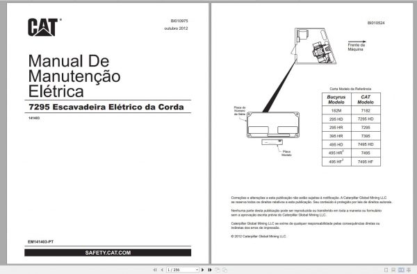 CAT Electric Rope Shovel 7295 141403 Service Manual 2012 EN PT 5
