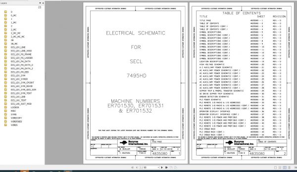 CAT Electric Rope Shovel 7495 HD ER701530 GA Drawings Service Manual 3