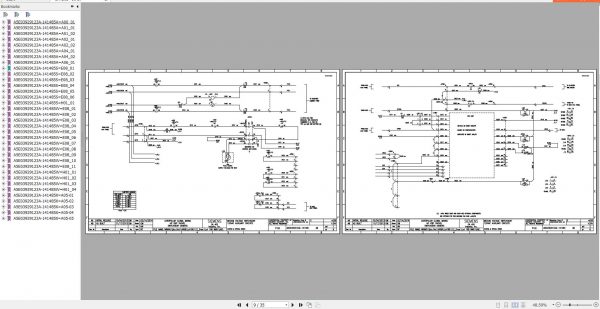 CAT Electric Rope Shovel 7495 HD HF 141485 MV Switchgear Electrical Schematic BI637360 2013 2