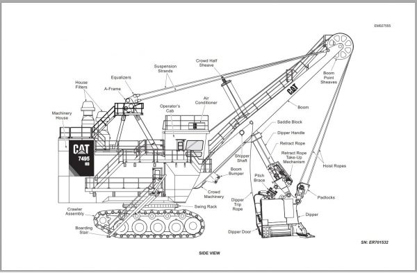 CAT Electric Rope Shovel 7495 HD Service Manual 1