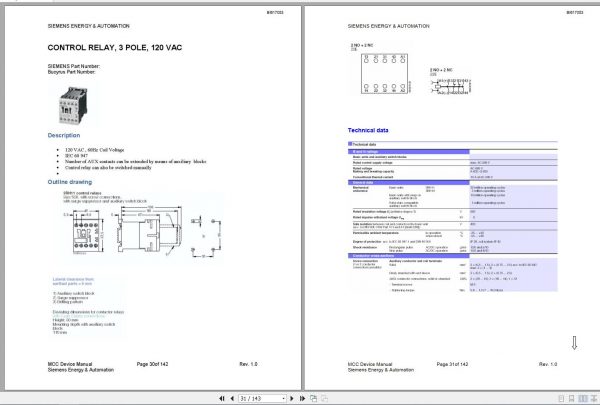 CAT Electric Rope Shovel 7495 HF 495HF 141209 141484 MCC Device Manual BI617053 3
