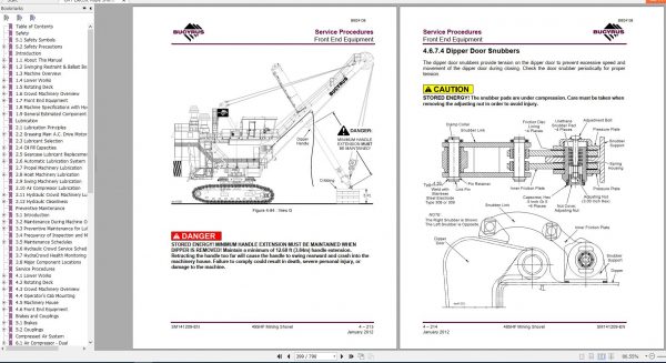 CAT Electric Rope Shovel 7495 HF 495HF 141209 Complete Service Manual SM141209 BI624138 2012 4