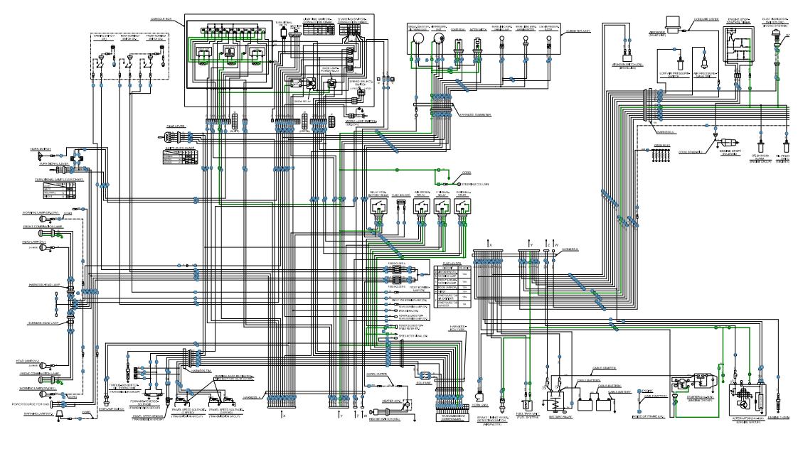 CAT Forklift MCFE DP100 Electrical Diagram 1