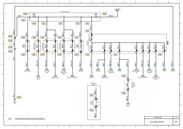 CAT Forklift MCFE DP100N1 Electrical Diagram 1