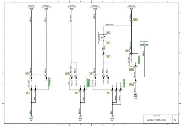 CAT Forklift MCFE DP100N1 Electrical Diagram 2