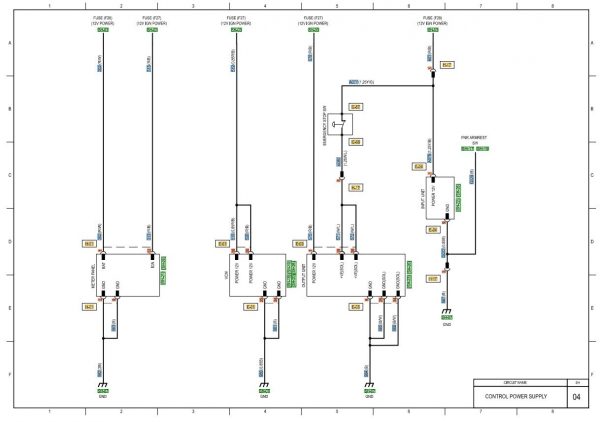 CAT Forklift MCFE DP120N1 Electrical Diagram 2
