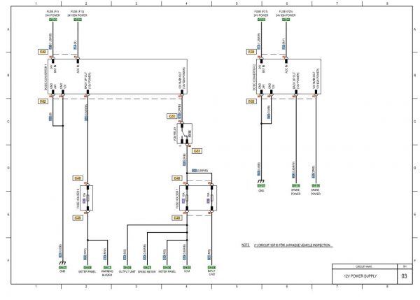 CAT Forklift MCFE DP135N1 Electrical Diagram 2