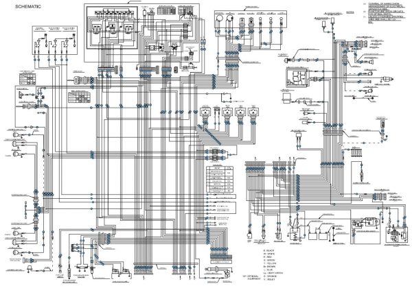 CAT Forklift MCFE DP150 Electrical Diagram 1
