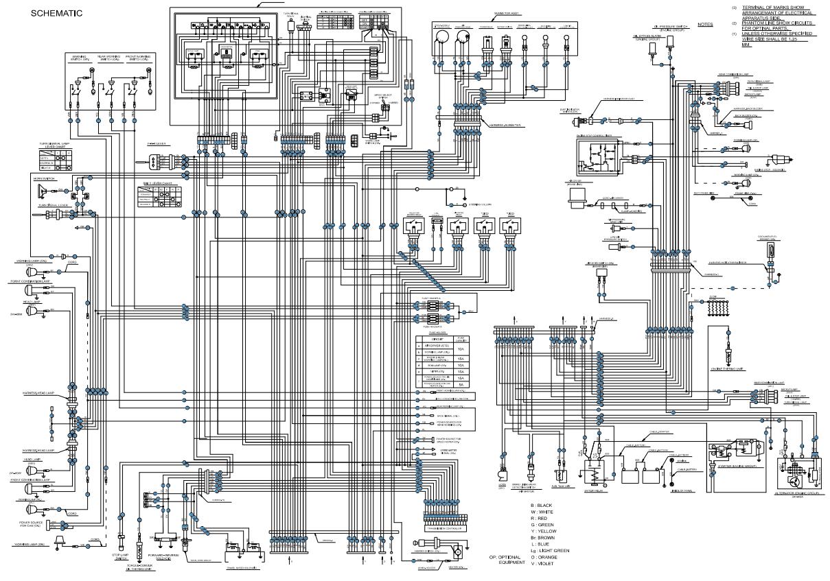 CAT Forklift MCFE DP150 Electrical Diagram 1