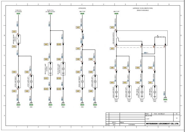CAT Forklift MCFE DP150N2 Electrical Hydraulic Diagram 1