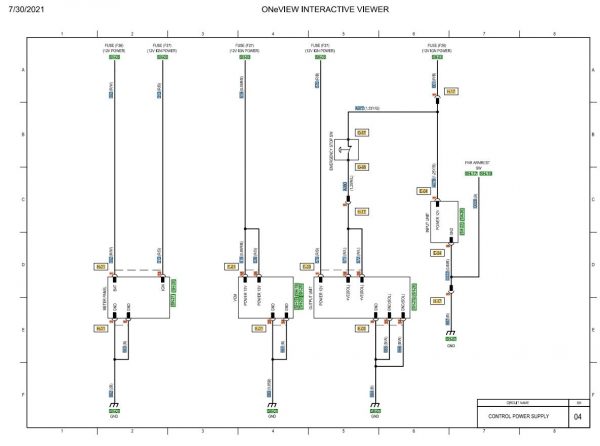 CAT Forklift MCFE DP160N1 Electrical Diagram 1