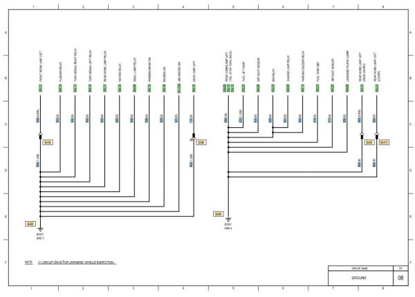 CAT Forklift MCFE DP160N1 Electrical Diagram 2