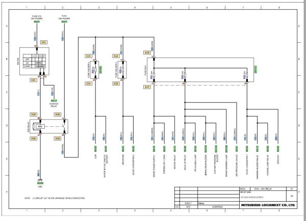 CAT Forklift MCFE DP160N2 Electrical Hydraulic Diagram 2