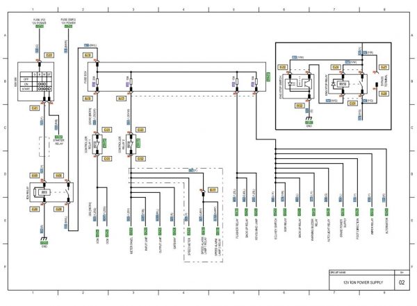CAT Forklift MCFE DP33NM Electrical Hydraulic Diagram Schematic 1