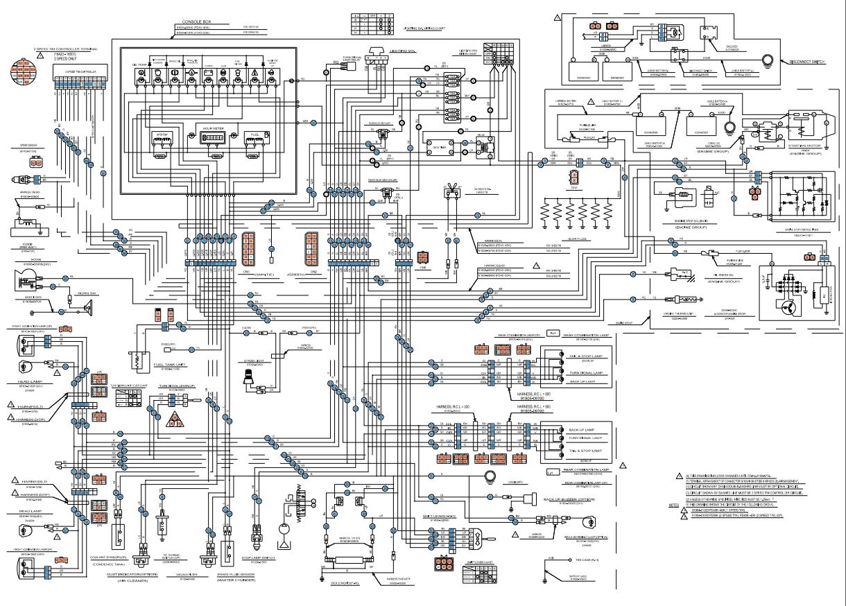 CAT Forklift MCFE DP40K Electrical Schematic 1