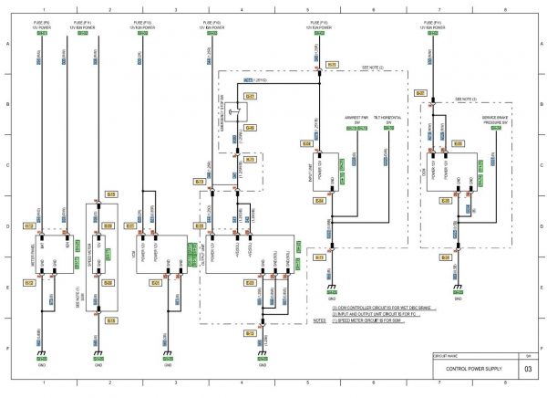 CAT Forklift MCFE DP40N1 Electrical Diagram 2