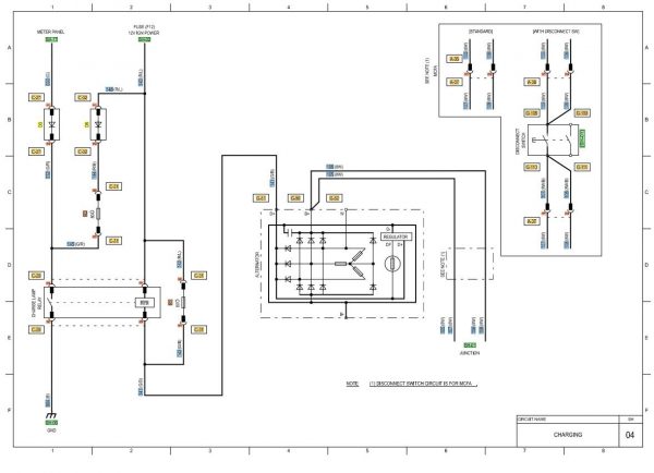 CAT Forklift MCFE DP50CN Electrical Diagram 2