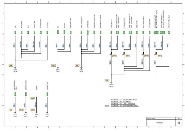 CAT Forklift MCFE DP50CN1 Electrical Diagram 1