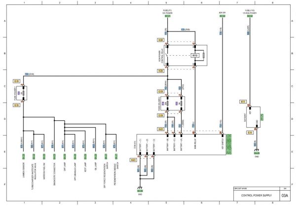 CAT Forklift MCFE DP50CN1 Electrical Diagram 2