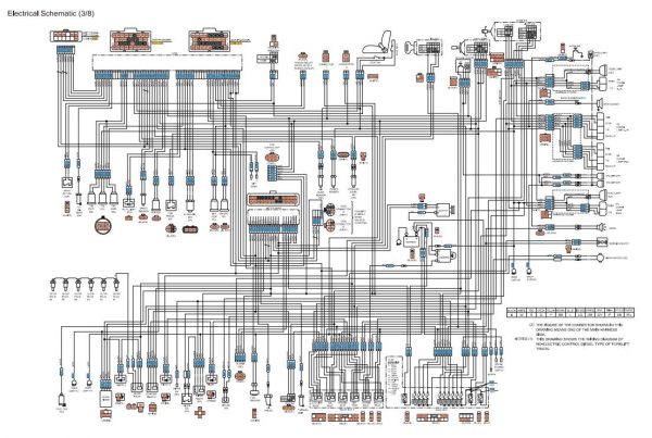 CAT Forklift MCFE DP50CNM1 Electrical Schematic 1
