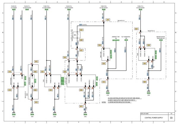 CAT Forklift MCFE DP50N1 Electrical Diagram 2