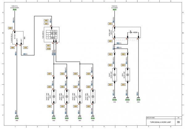 CAT Forklift MCFE DP50N1 Electrical Diagram 3