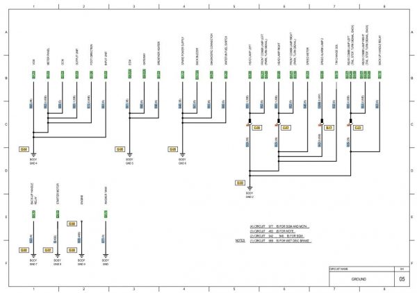 CAT Forklift MCFE DP55N1 Electrical Diagram 1