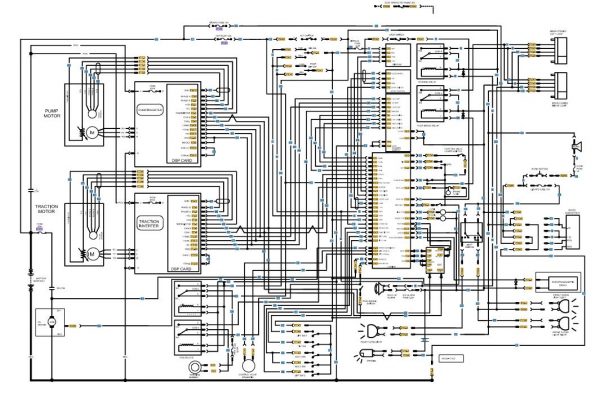 CAT Forklift MCFE E5000 Electrical Diagram 1