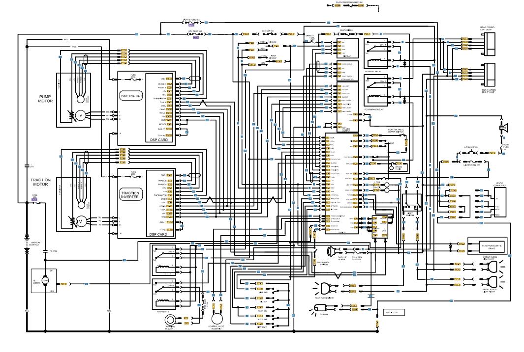 CAT Forklift MCFE E5000 Electrical Diagram 1