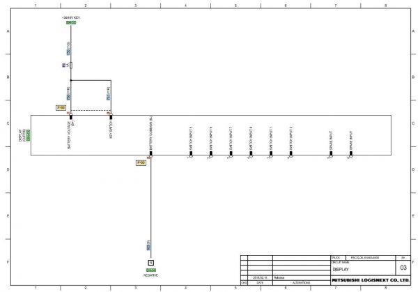CAT Forklift MCFE EC25EN Electrical Diagram 2