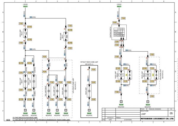 CAT Forklift MCFE EC25LN Electrical Schematic 2