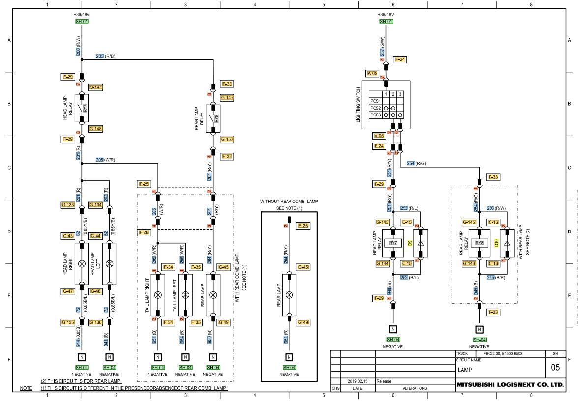 CAT Forklift MCFE EC25N Electrical Schematic 1