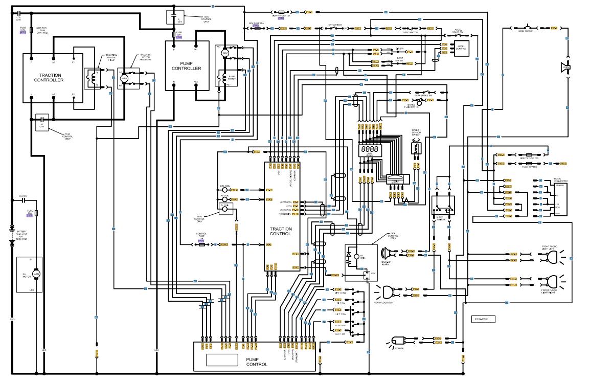 CAT Forklift MCFE EC30K Electrical Diagram 1