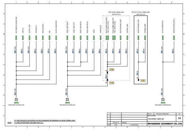 CAT Forklift MCFE EC30N Electrical Schematic 2