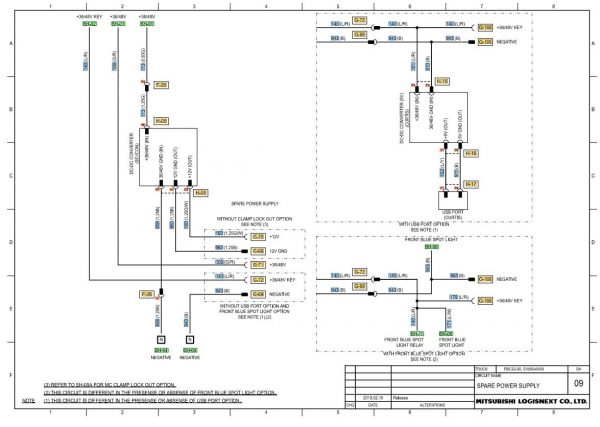 CAT Forklift MCFE EC30N Electrical Schematic 3